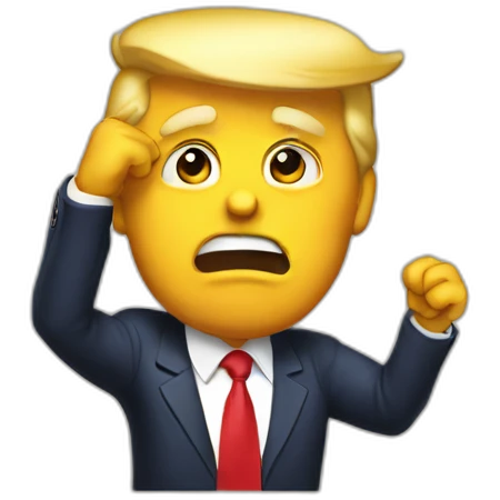 donald trump throw up emoji