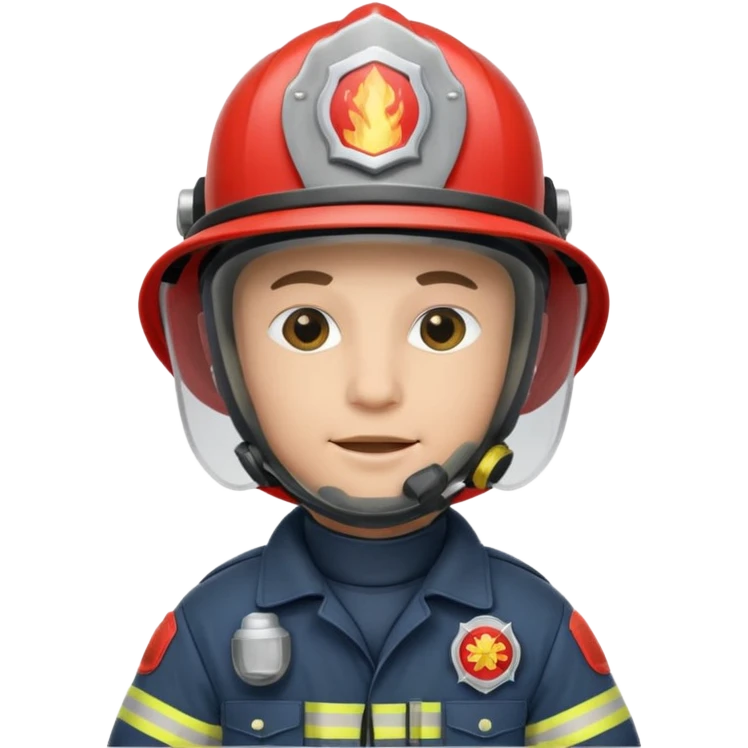 Firefighter with respiratory protection emoji