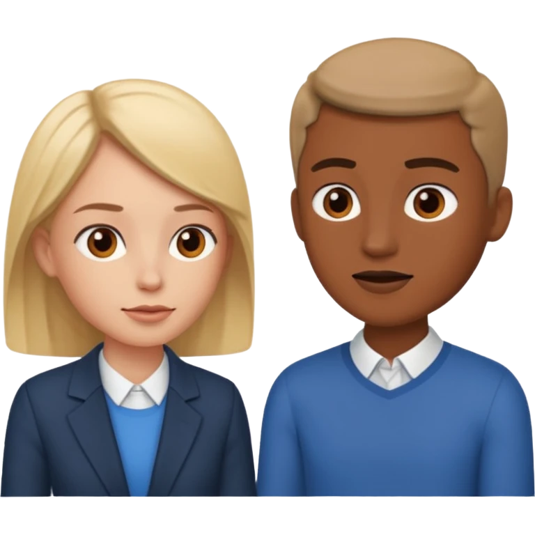 two people talking, user interview emoji