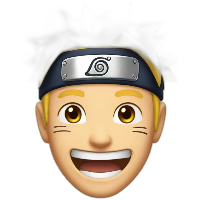 Naruto-laughing emoji