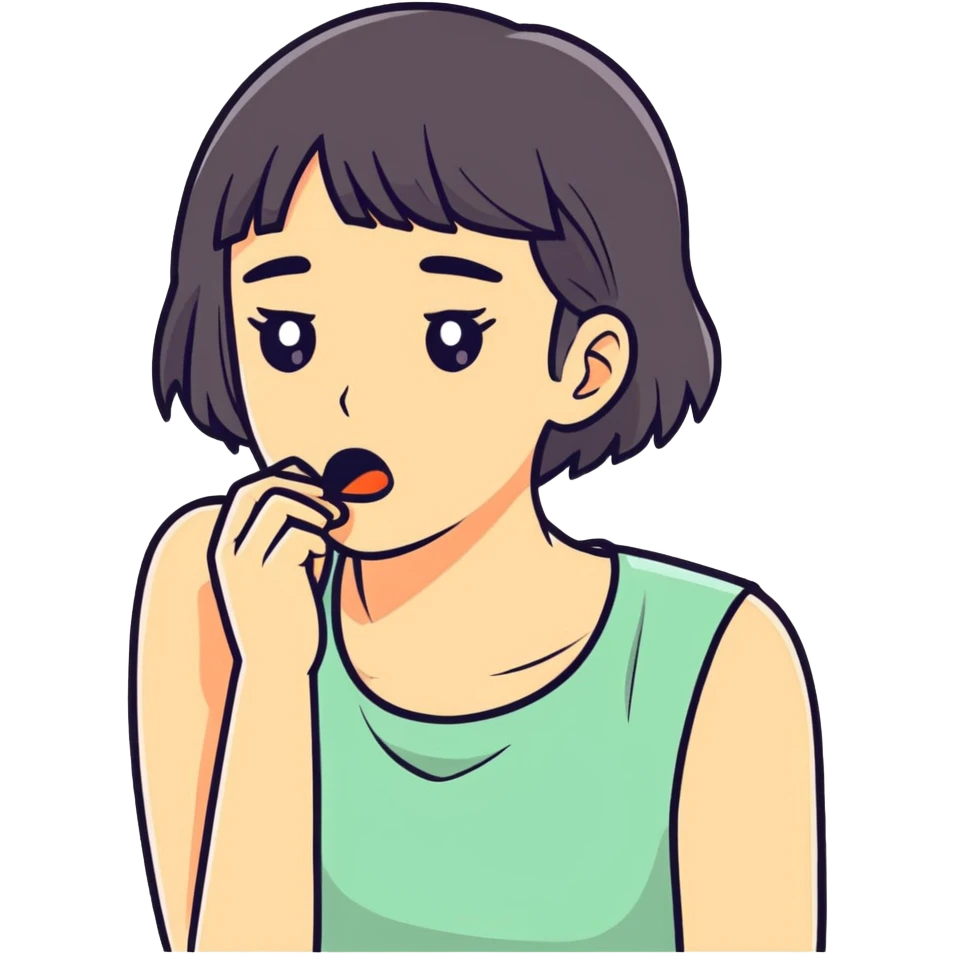 Woman choking emoji