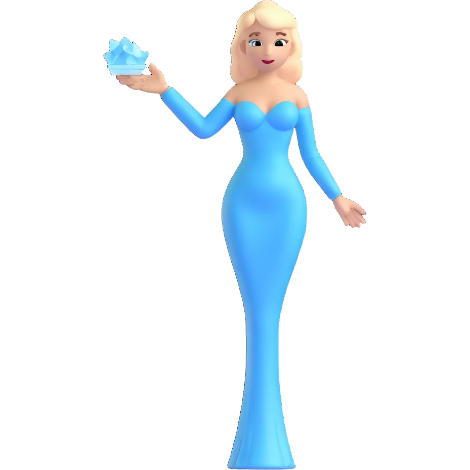 ice woman standing emoji