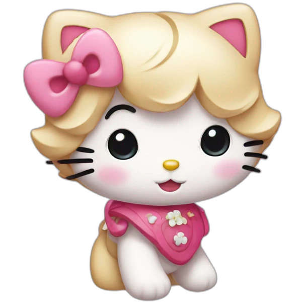 Cute hello kitty  emoji
