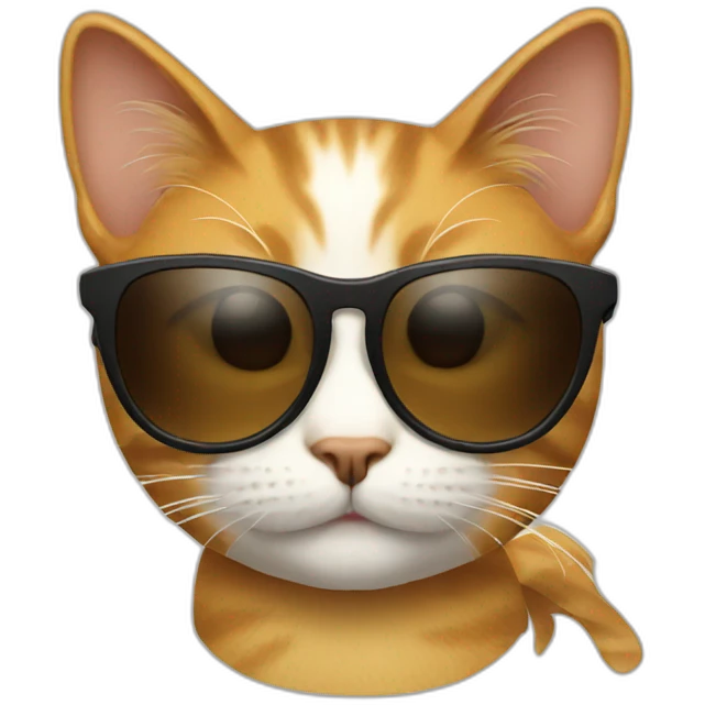 Cat with sunglasses emoji