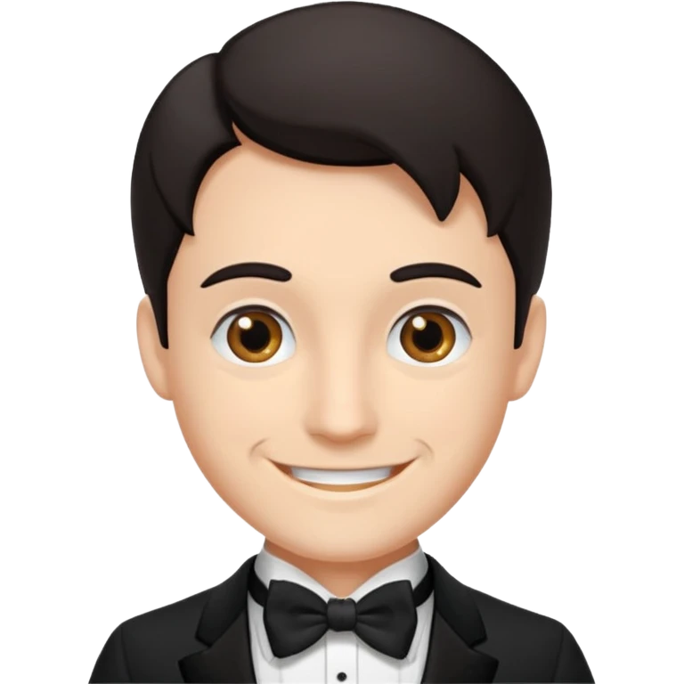 Wedding man head happy emoji
