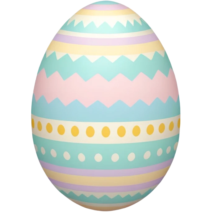 Pastel Pattern Easter Egg emoji