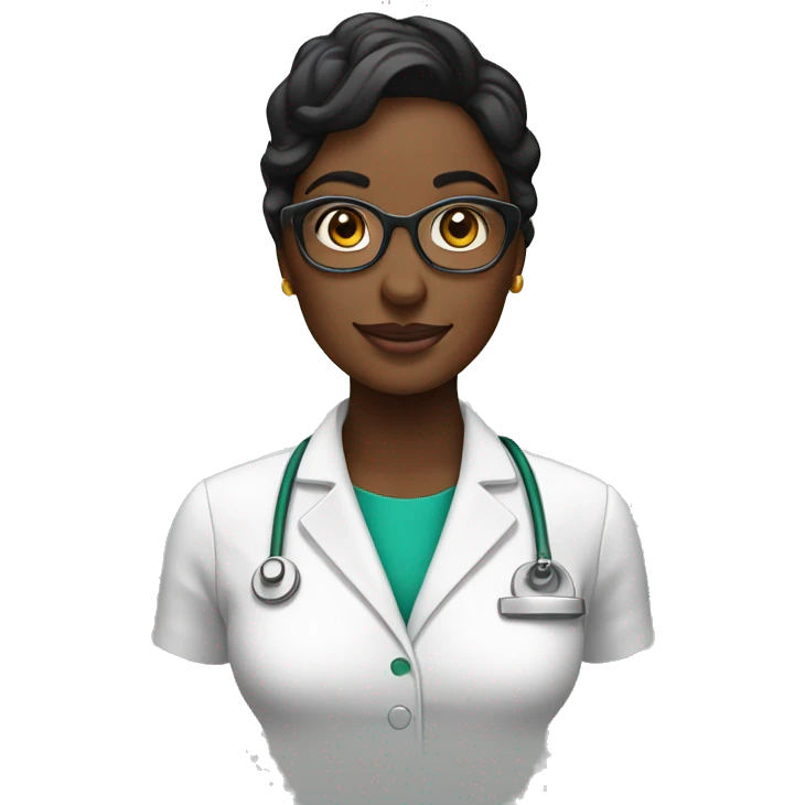 nutricionista mulher negra emoji