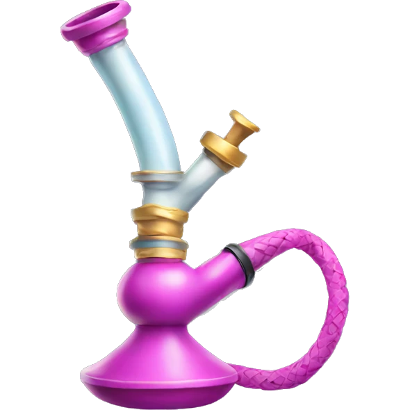 Hookah with smoke but girly  emoji