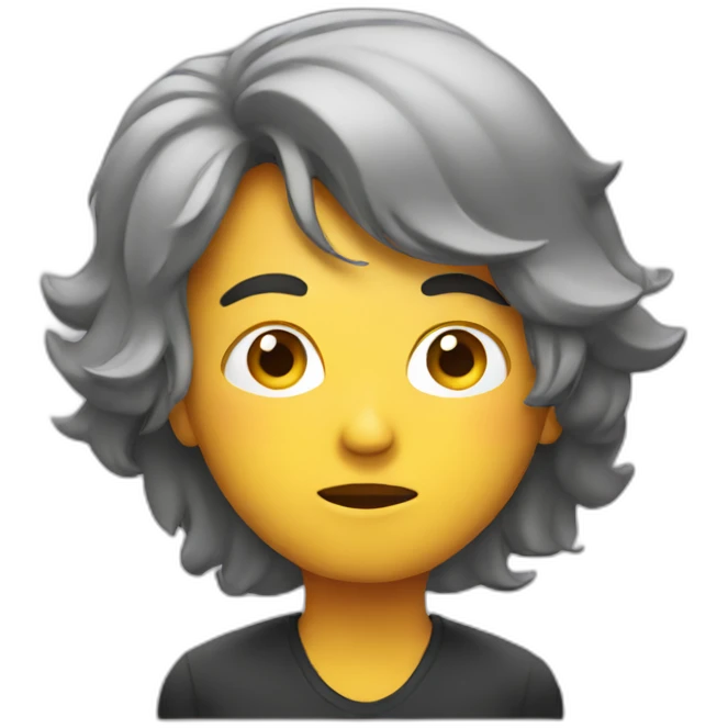 thinking about media emoji