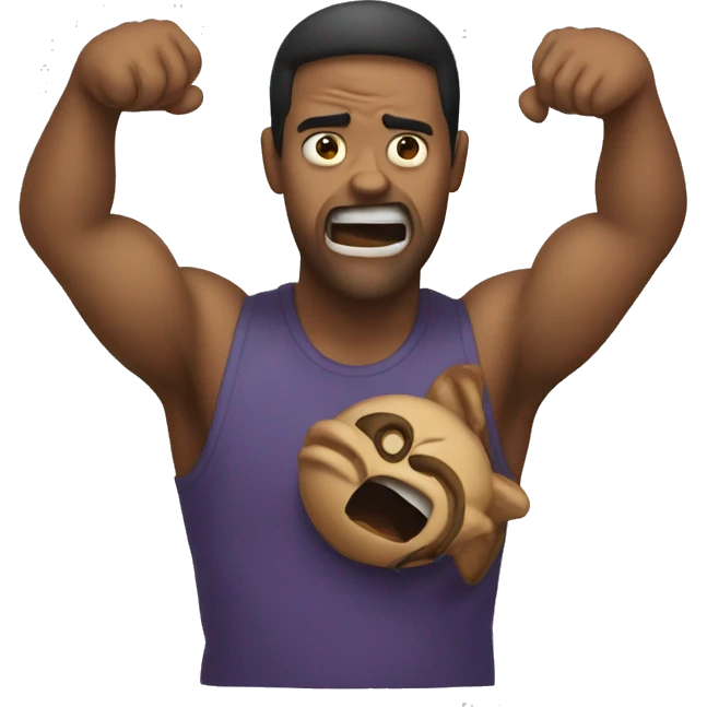 Emoji strangling other emoji emoji