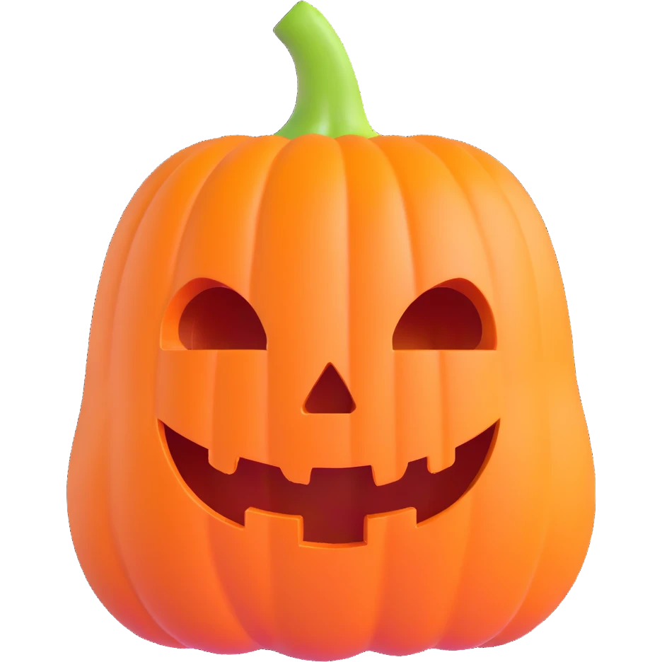sweet pumpkin fruit, no face, no jack-o-lantern emoji