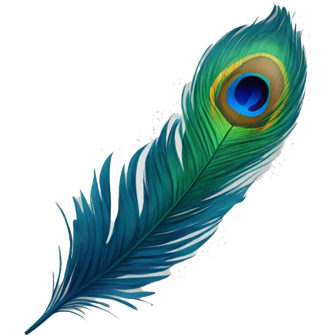 peacock feather emoji
