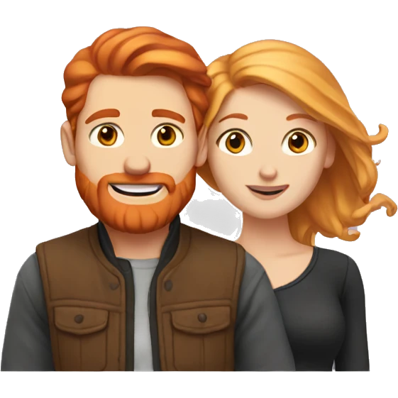 Redhead and blonde couple emoji
