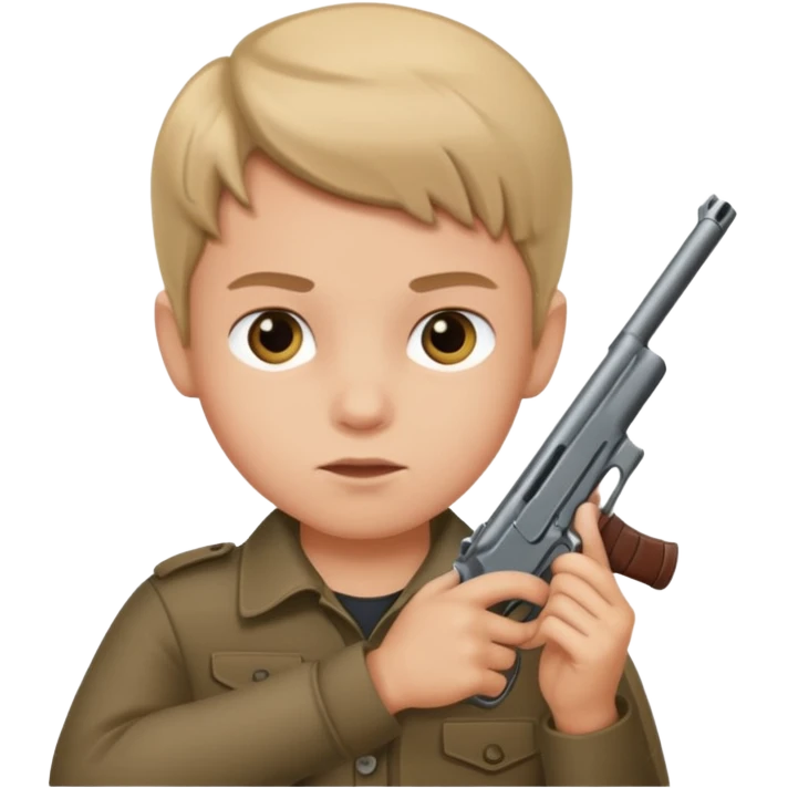 kid with a gun  emoji