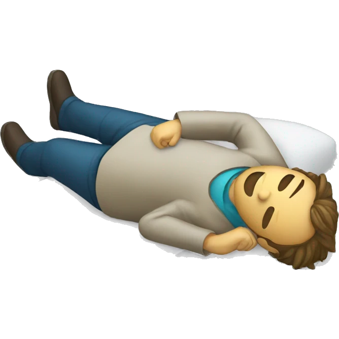 researcher lying down emoji
