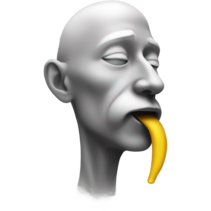 A profile view of a single yellow emoji colored nose, inhaling scent fumes  emoji