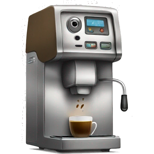 a distressed coffee machine emoji