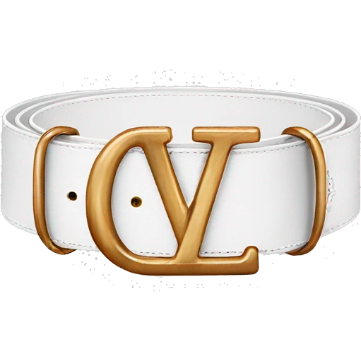 white-luis-vuitton-belt emoji