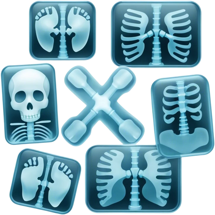 collage of x-ray images emoji