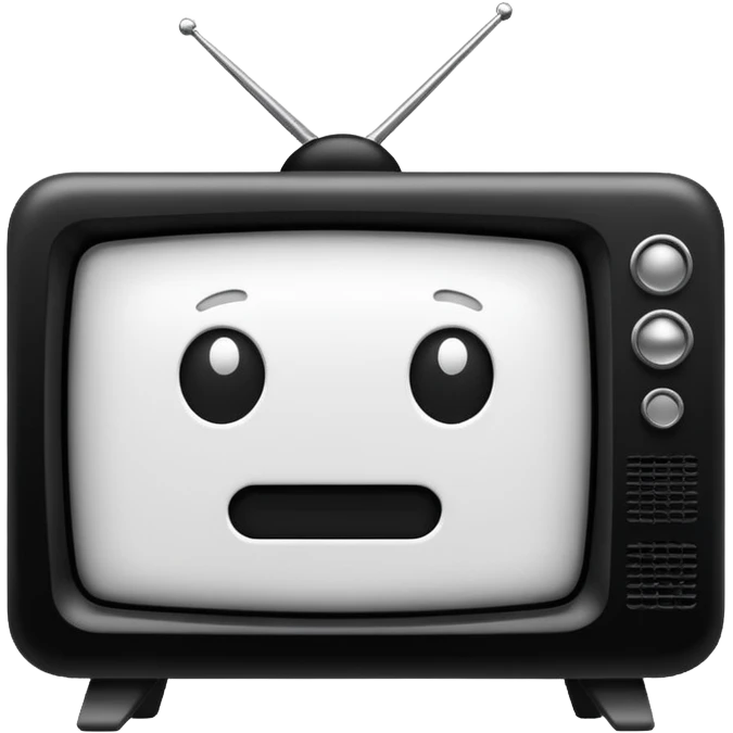 fuzzy screen TV in the Ring movie emoji
