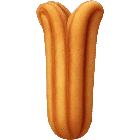 Churro with a chocolate tip emoji