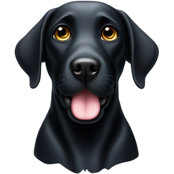 Black lab emoji