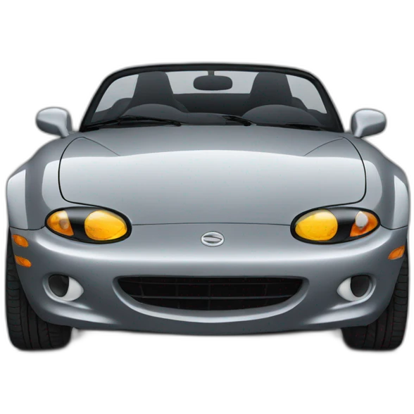 gray Mazda Miata emoji
