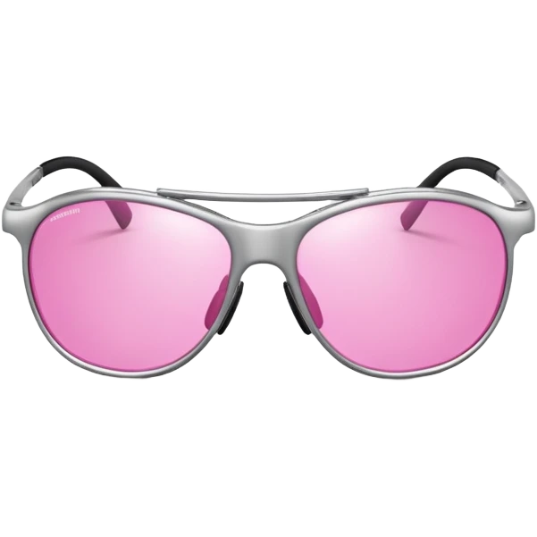 titanium frame safety glasses with splash-resistant pink lenses, premium protection emoji