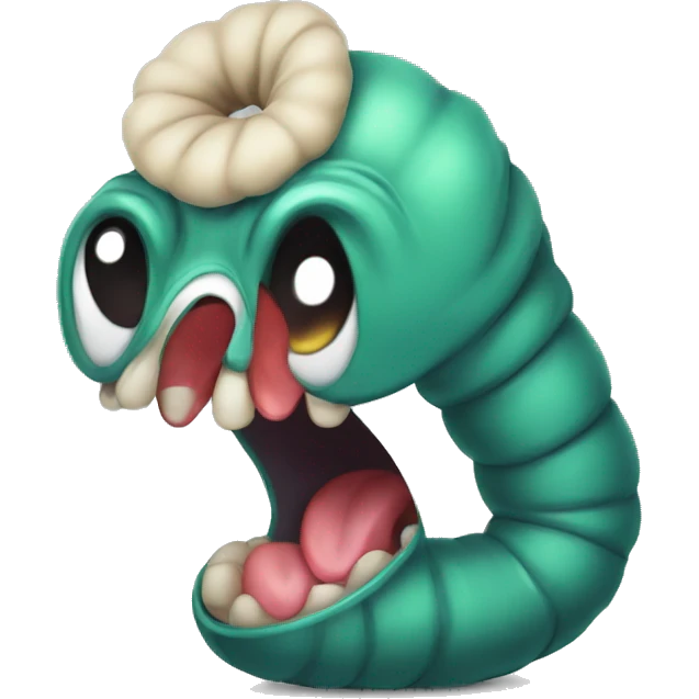 Burp the worm emoji