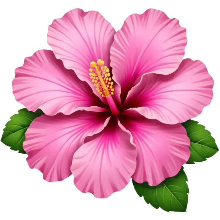 Pink hibiscus  emoji