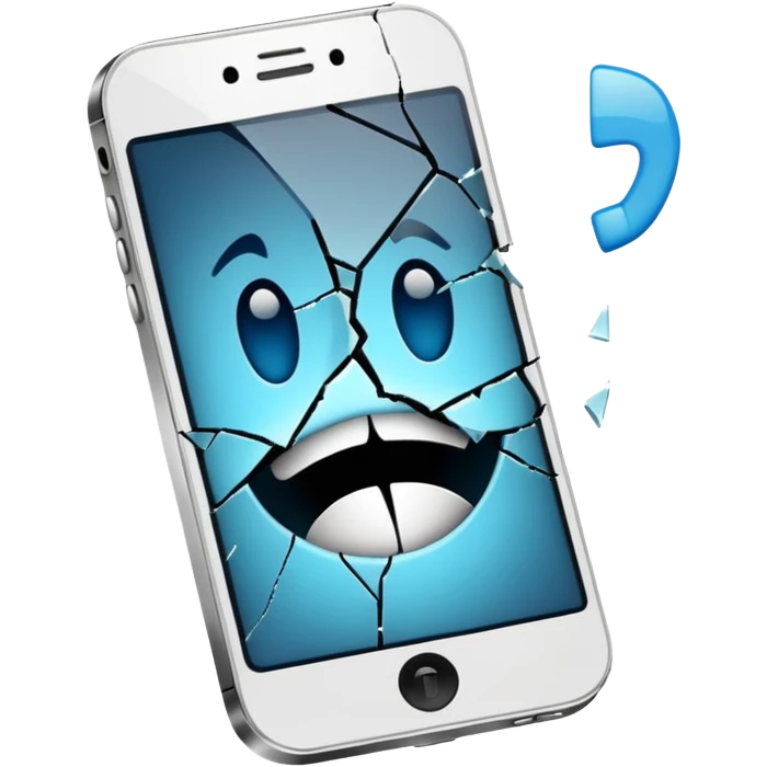 broken white phone emoji