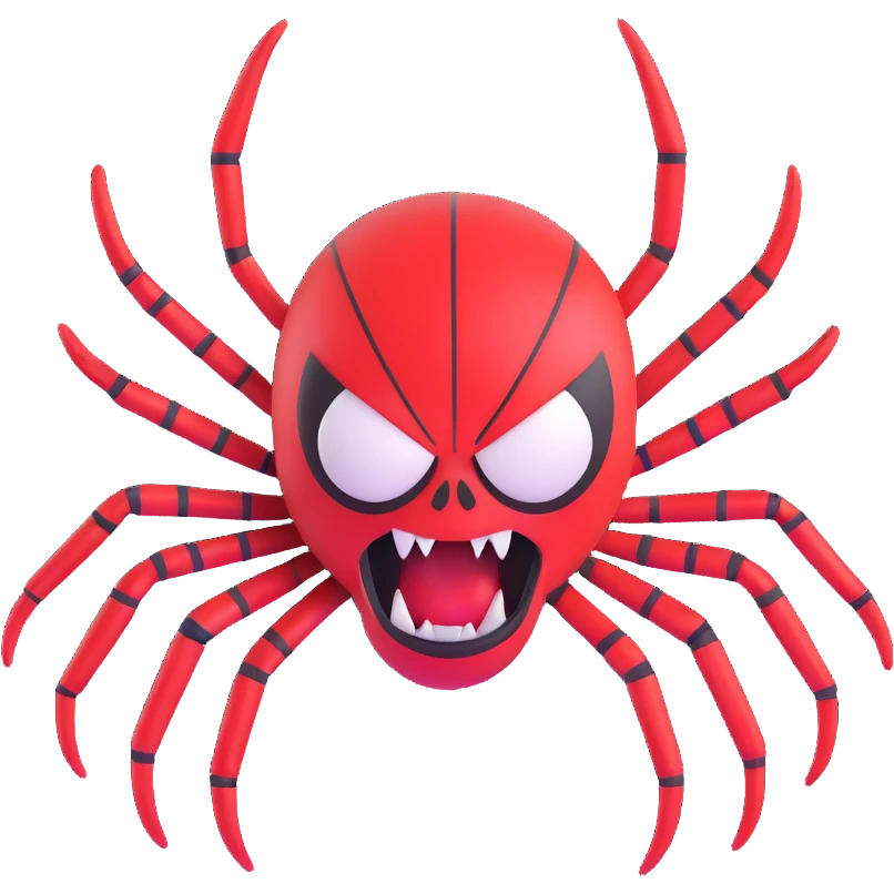 angry spider emoji