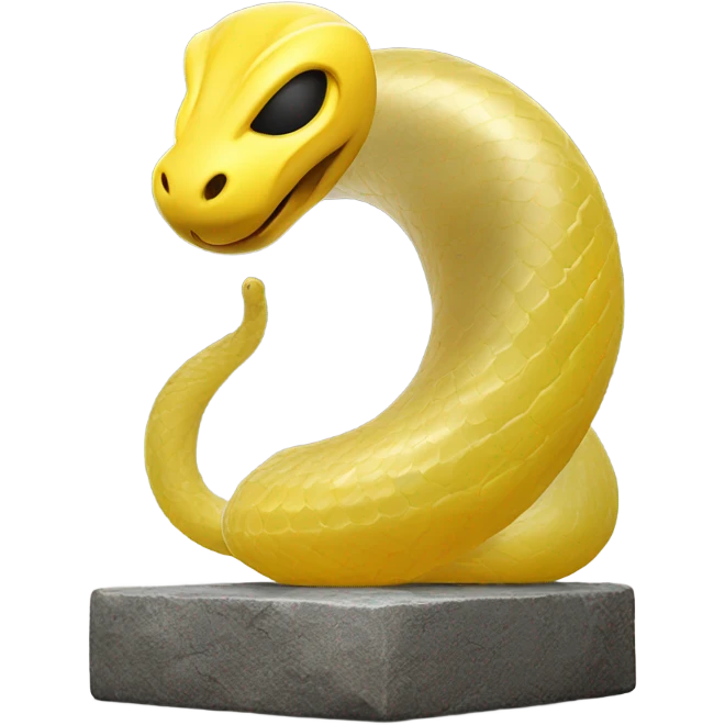 "cobra yellow light" in tube glass support stone emoji