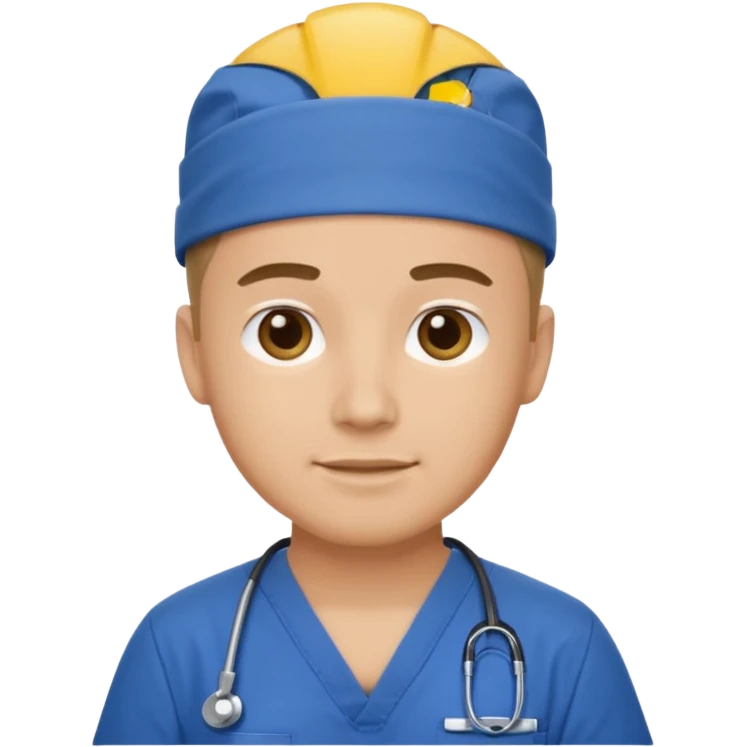 male with a scrubs emoji