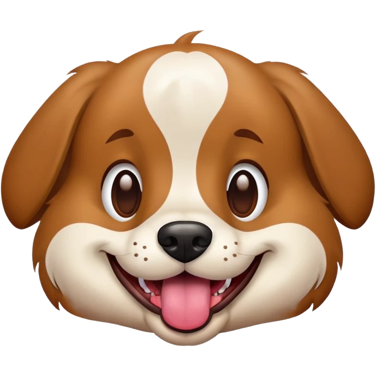 perrito sacando la lengua emoji