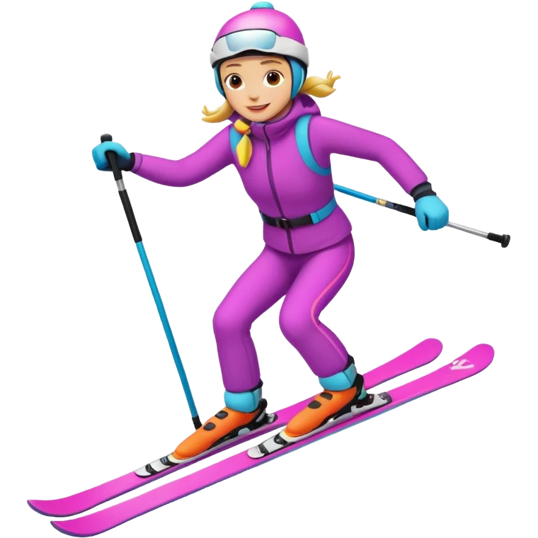 Ski cartoon emoji