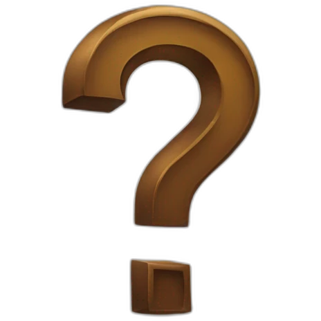 A QUESTION MARK STRANGE emoji