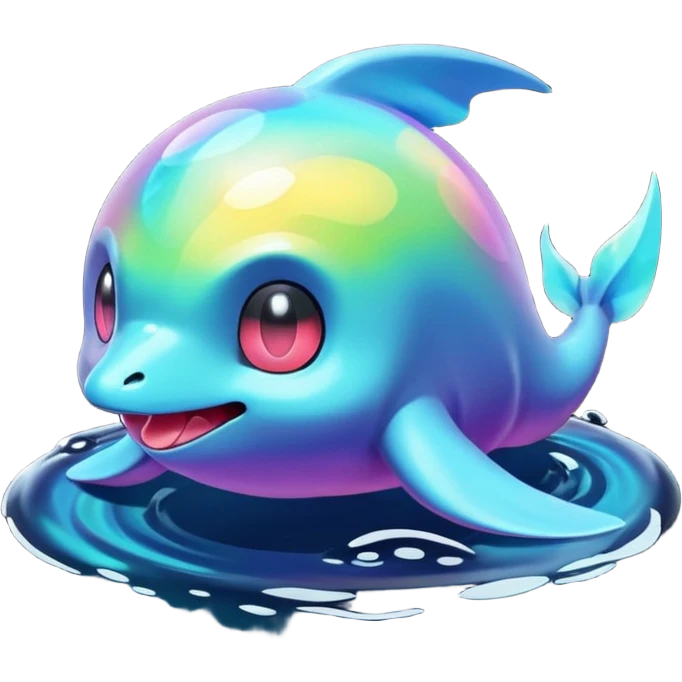 Weird abstract floating Fakémon-Pokémon-fantasy-creature  emoji
