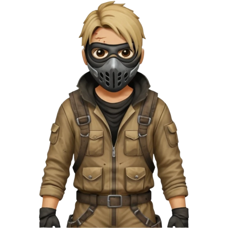 Video game post apocalyptic raider lifelike jumpsuit emoji