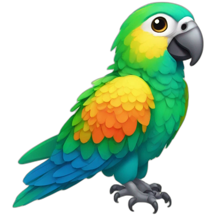 Beautiful parrot emoji