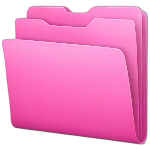 pink folder with documents emoji