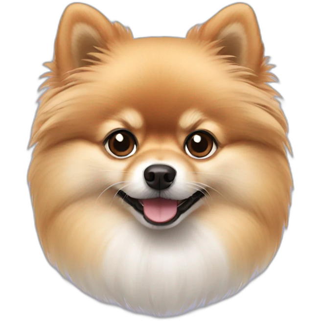 Pomeranian white emoji
