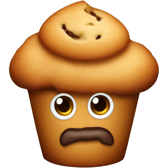 Muffin mixed with porter emoji