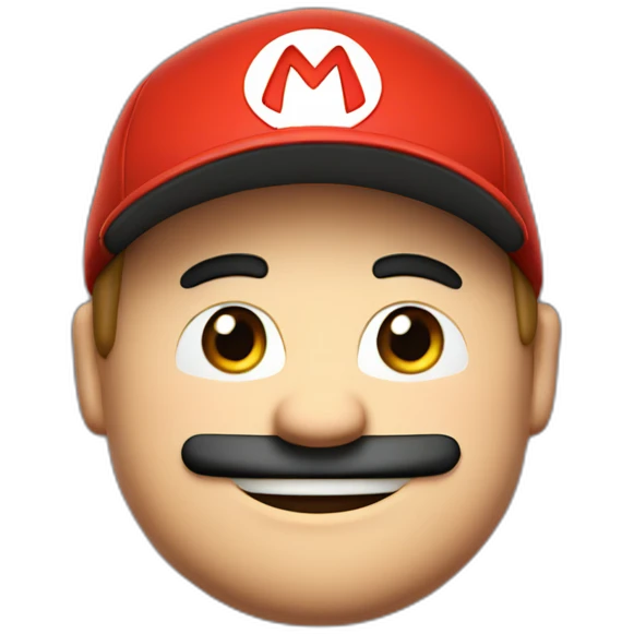 fat youtuber supergamestv with mario bros hat emoji