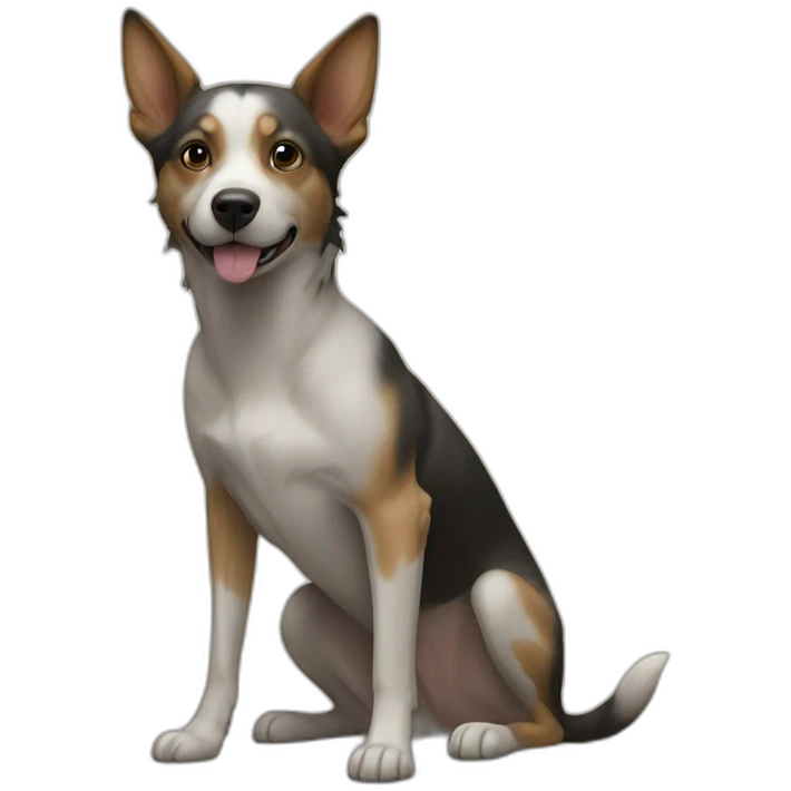 Chien sur chat emoji