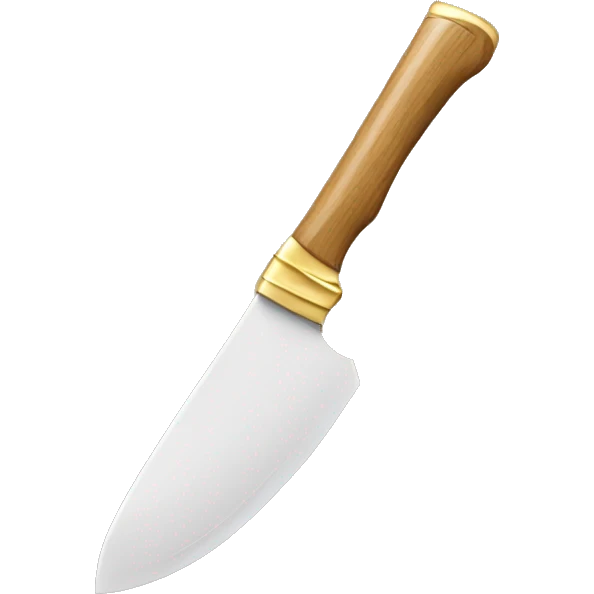 chico color blanco, un blade de madera color dorado en la cabeza emoji