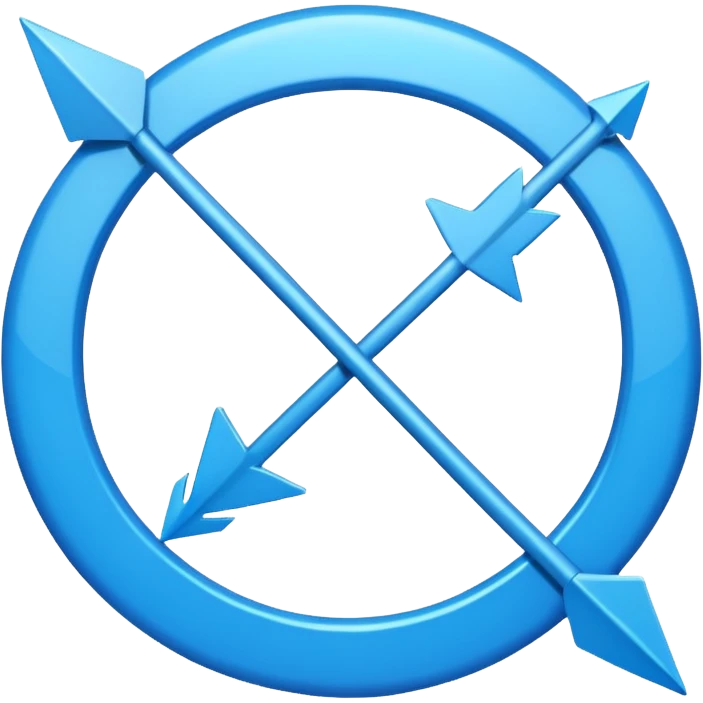mac os icon conversion, 2 arrows circle, vivid blue, skeuomorphic 🔄 emoji