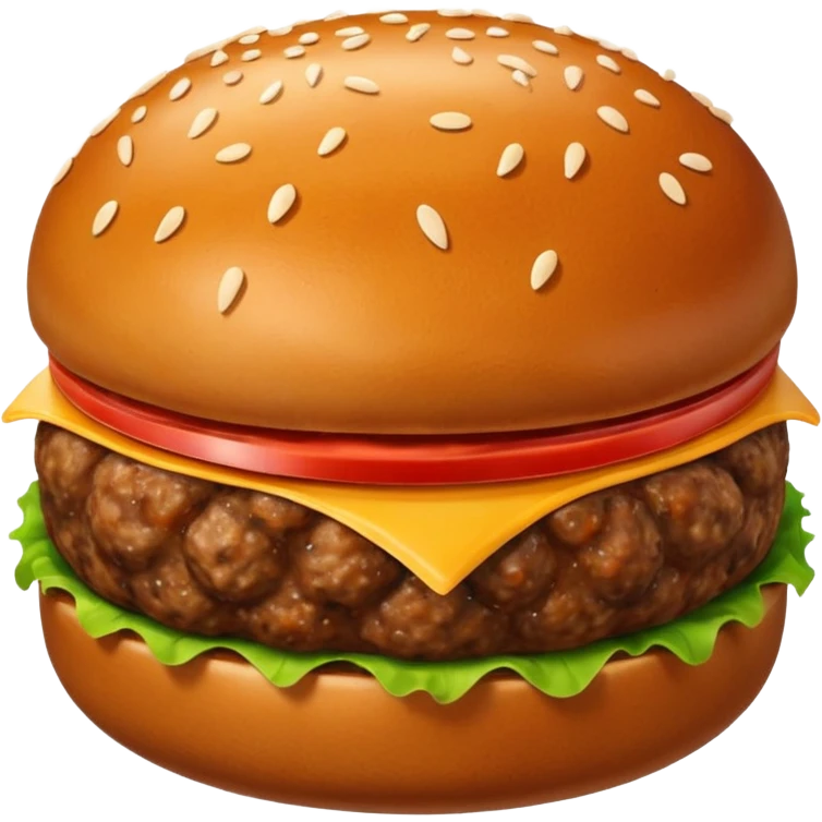 hamburger meatball emoji