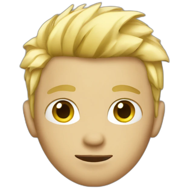 blond guy with short punk hair emoji