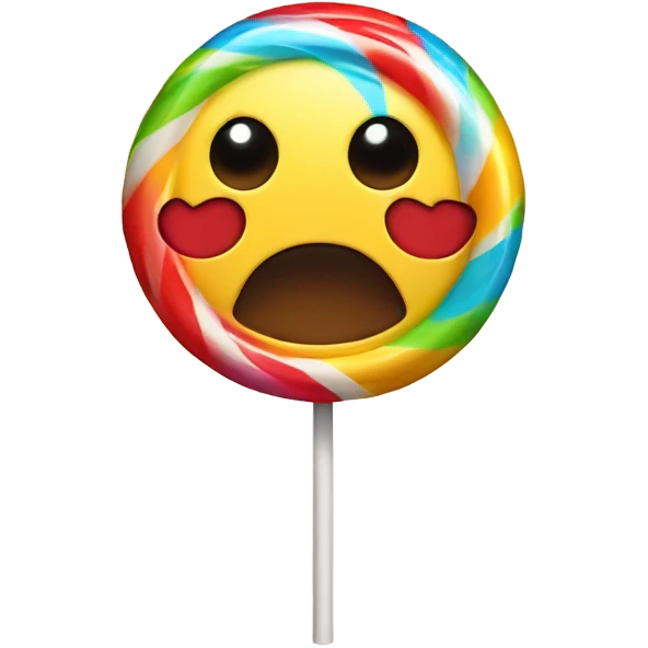 Lollipop with smiley face  emoji